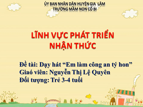 Dạy hát: Em làm công an tý hon - MGB